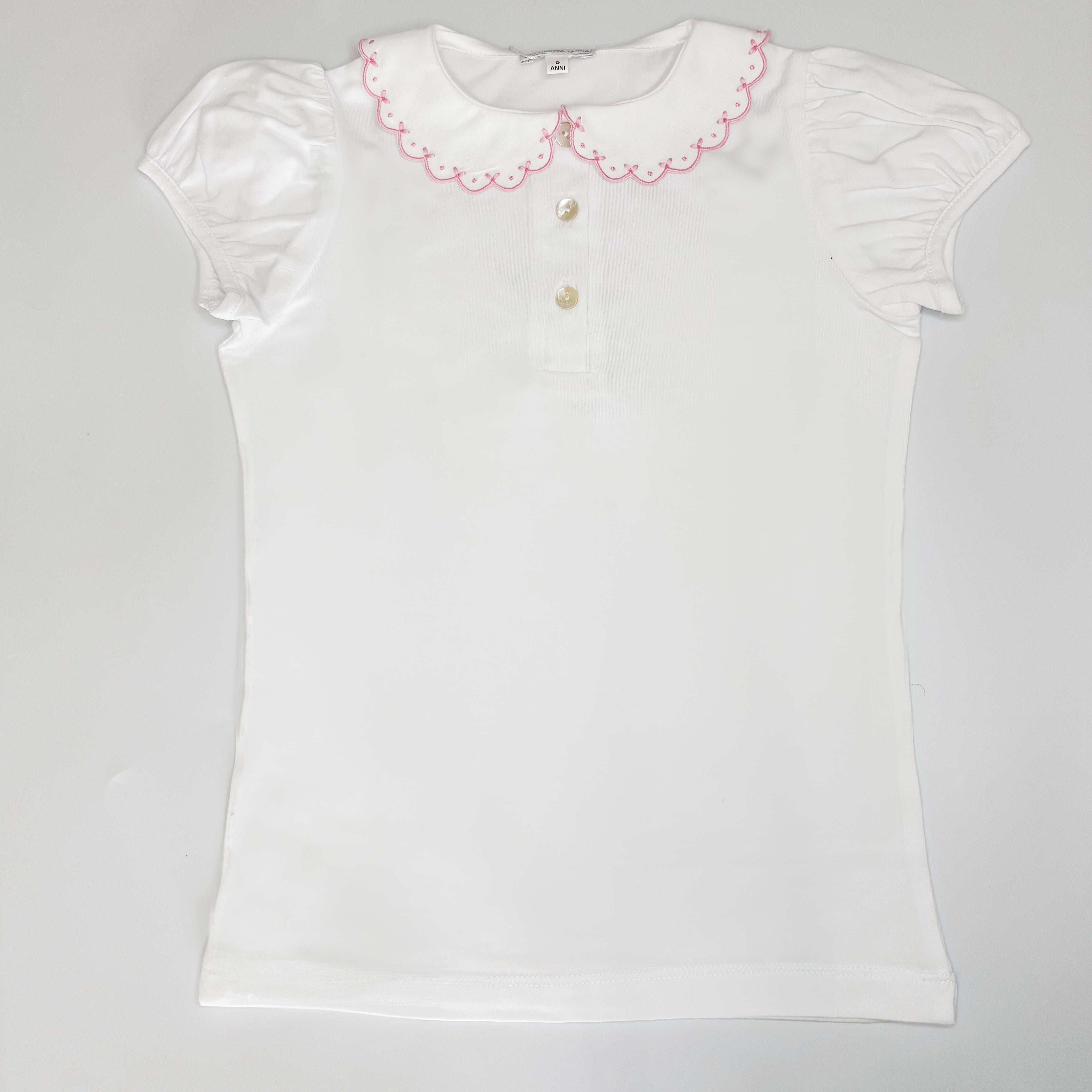 T-Shirt - Alvina Pink Scalloped