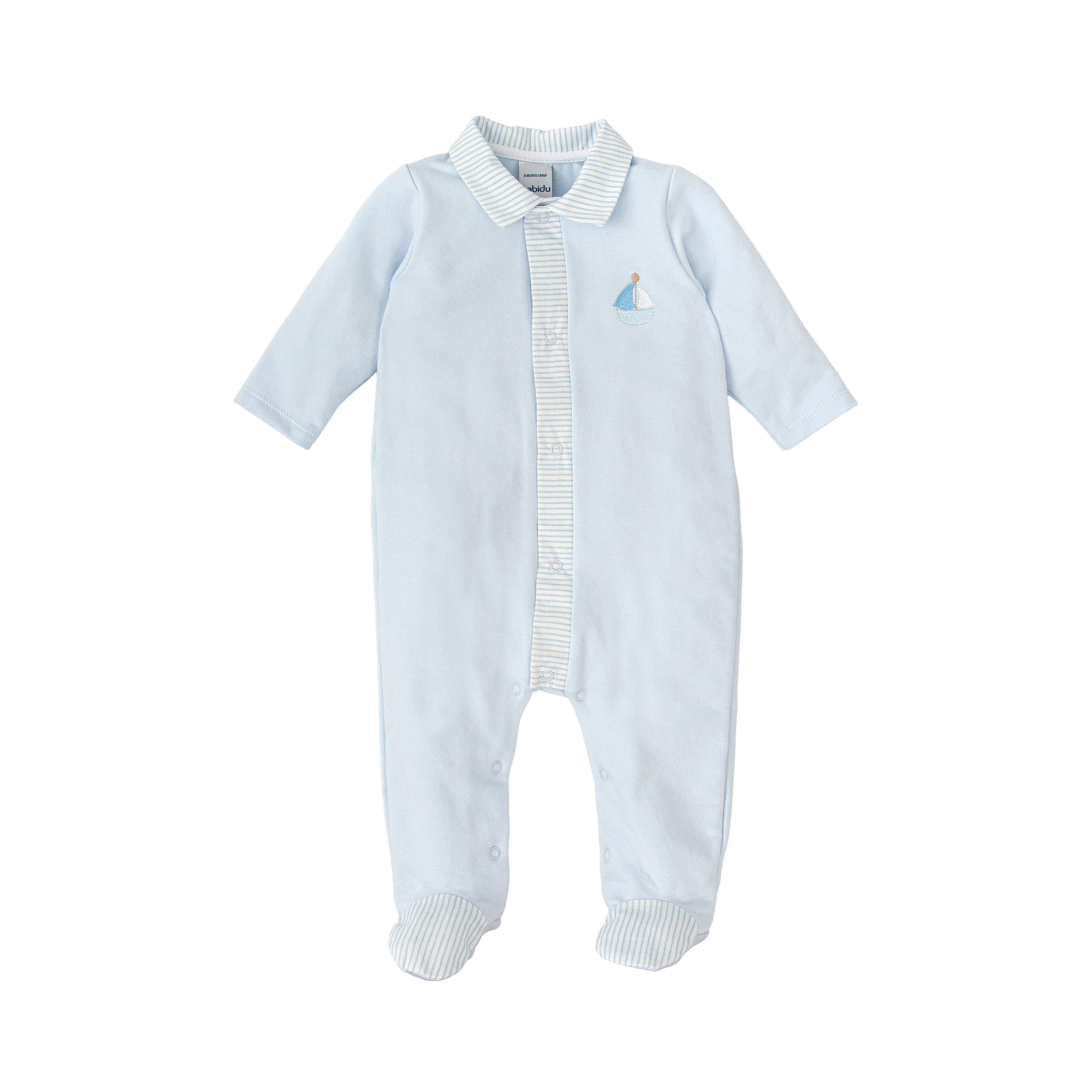 Strampler – Gestreift Blau Matrose