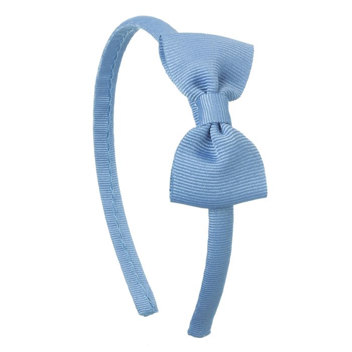 Hairband ribbon lined hairband with hairbow