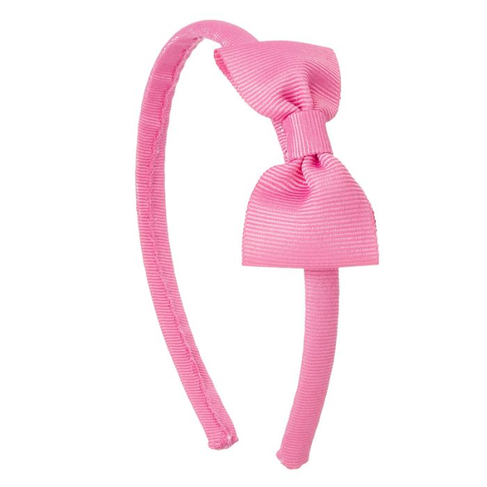 Hairband ribbon lined hairband with hairbow