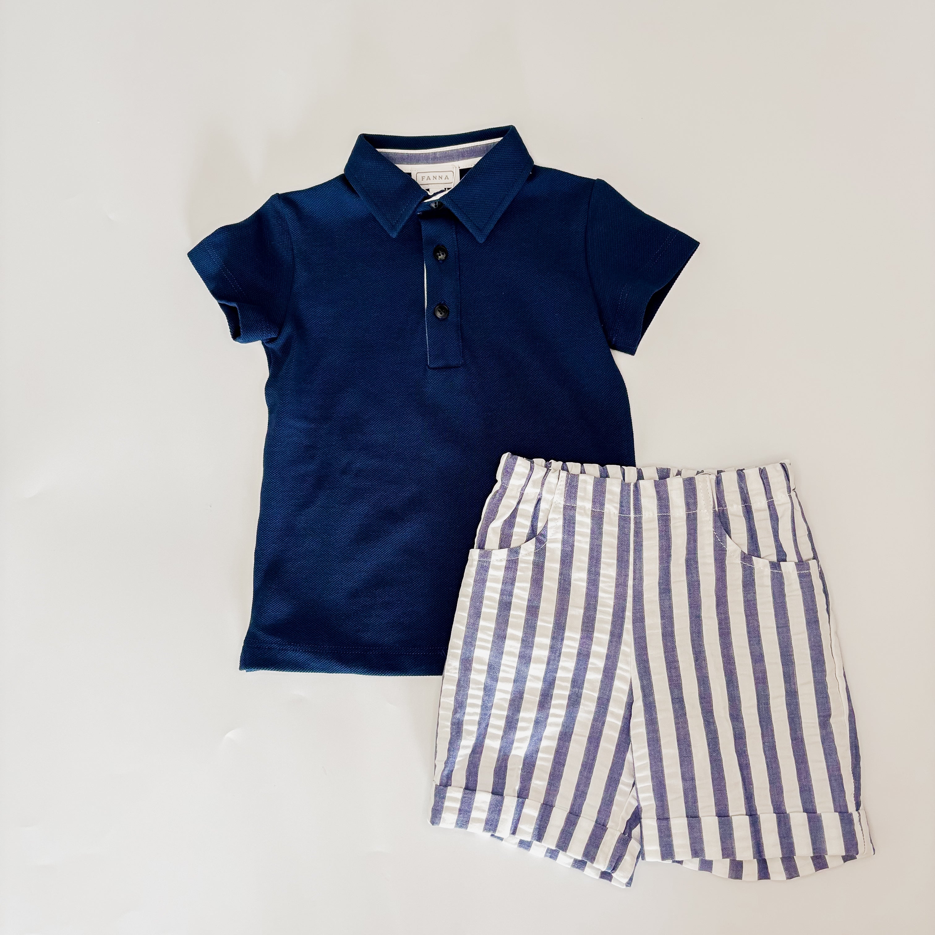 Shorts-Set – Gino Blue Stripe