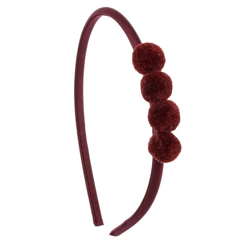 Soft Baby Headband with 4 Mini Pompoms