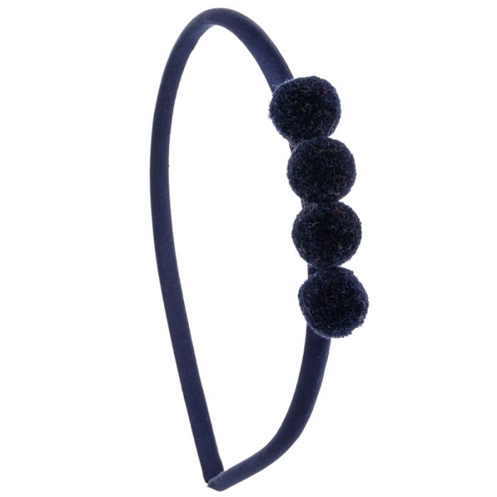 Soft Baby Headband with 4 Mini Pompoms