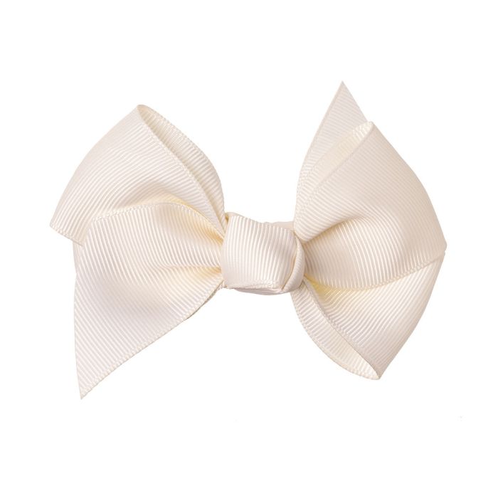 Knotted Grosgrain Hairbow with hair barrette (10cm)