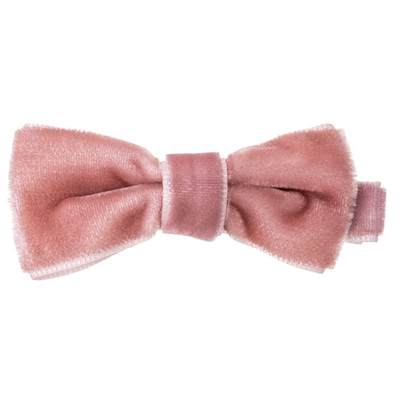 Mini Hair Clips with Velvet Bow (2 pack)