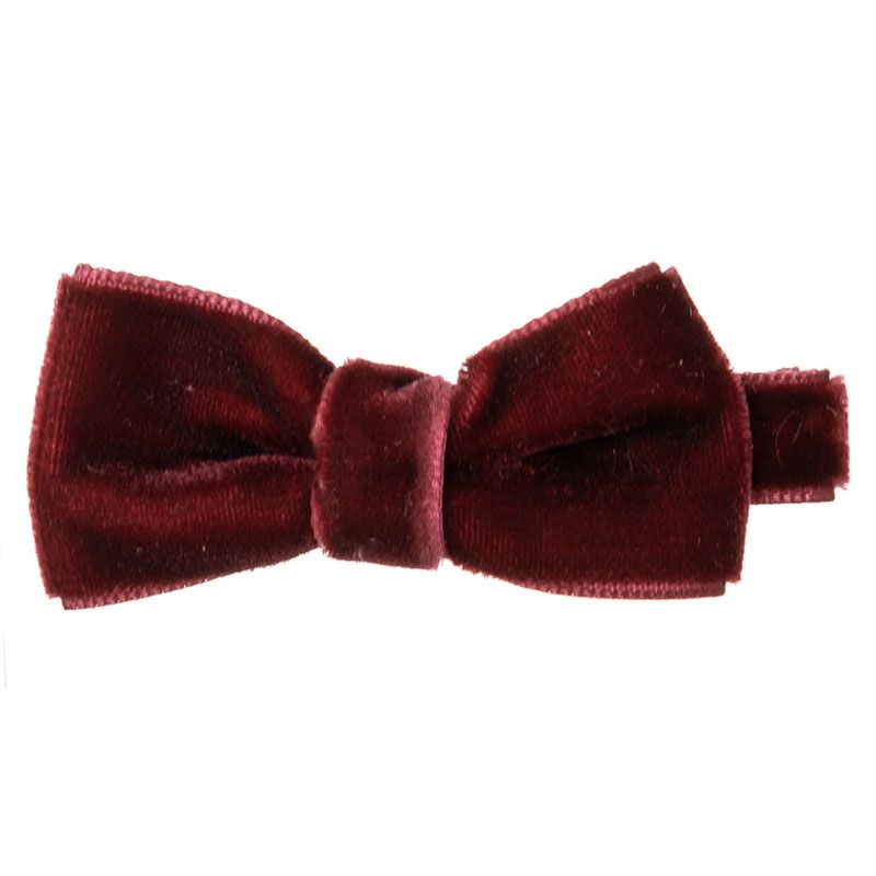 Mini Hair Clips with Velvet Bow (2 pack)