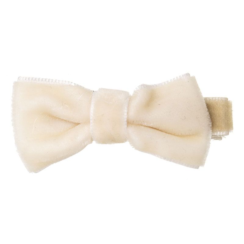 Mini Hair Clips with Velvet Bow (2 pack)