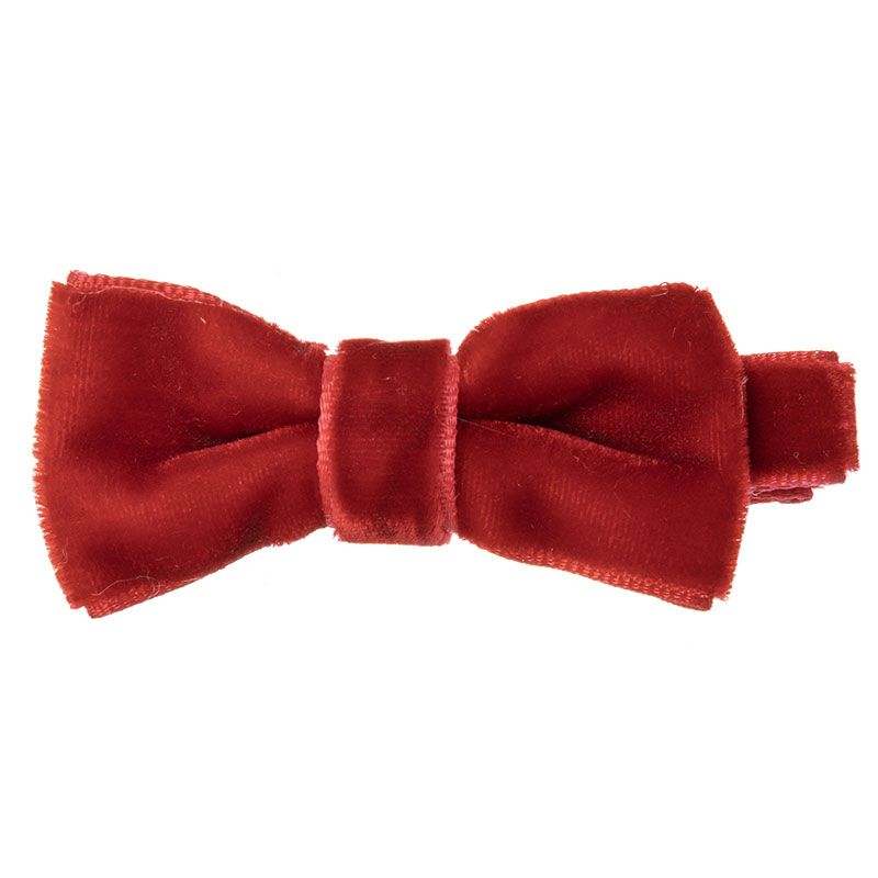 Mini Hair Clips with Velvet Bow (2 pack)