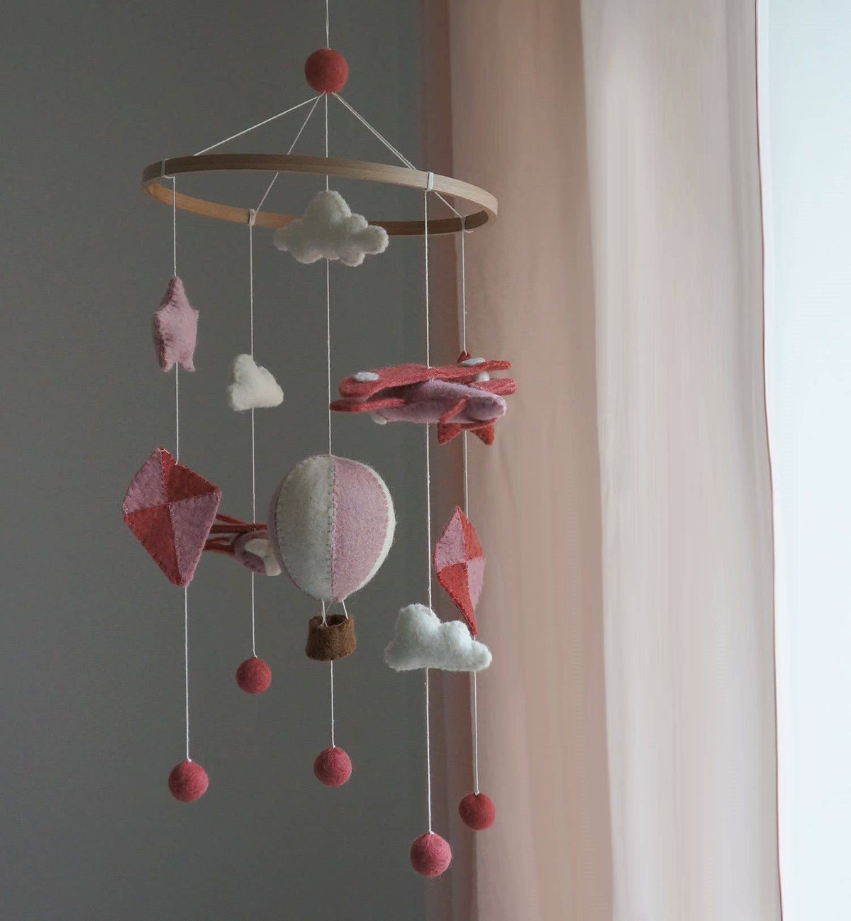 Mobile - Air Balloon Pink