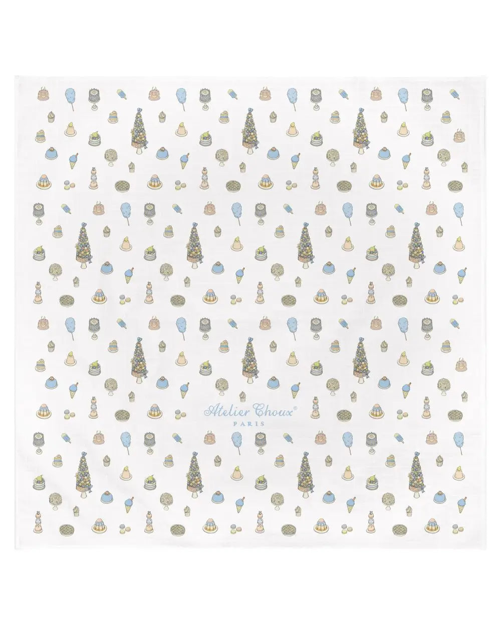 Musselin (Carrés) - Sweetie Pie Blau
