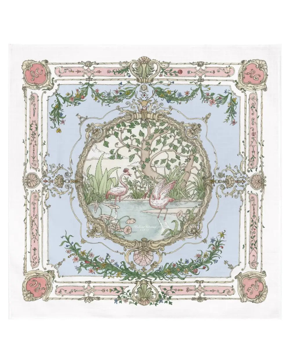 Musselin (Carrés) – Wandteppich Original