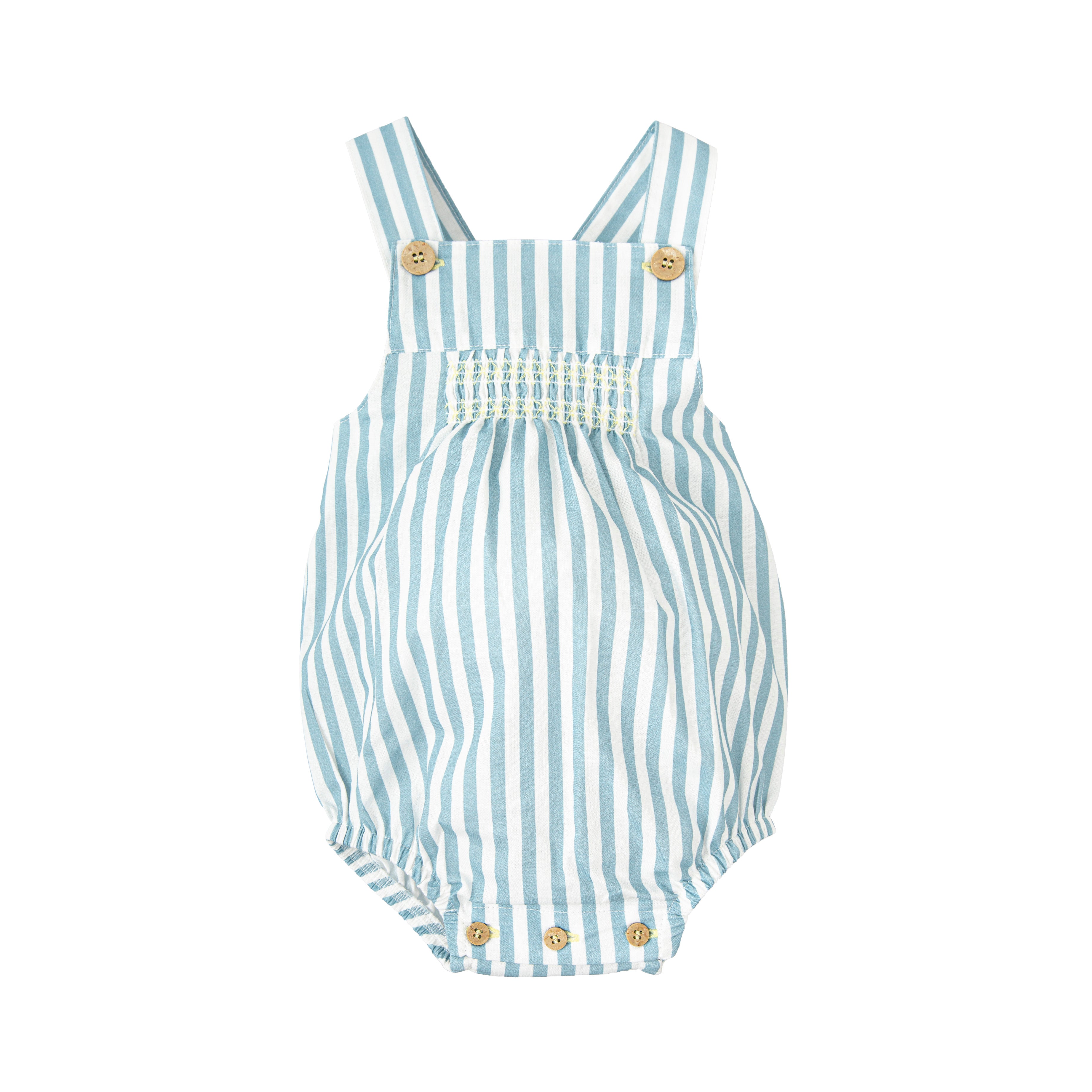 Strampler - Gestreift Aureola Blue