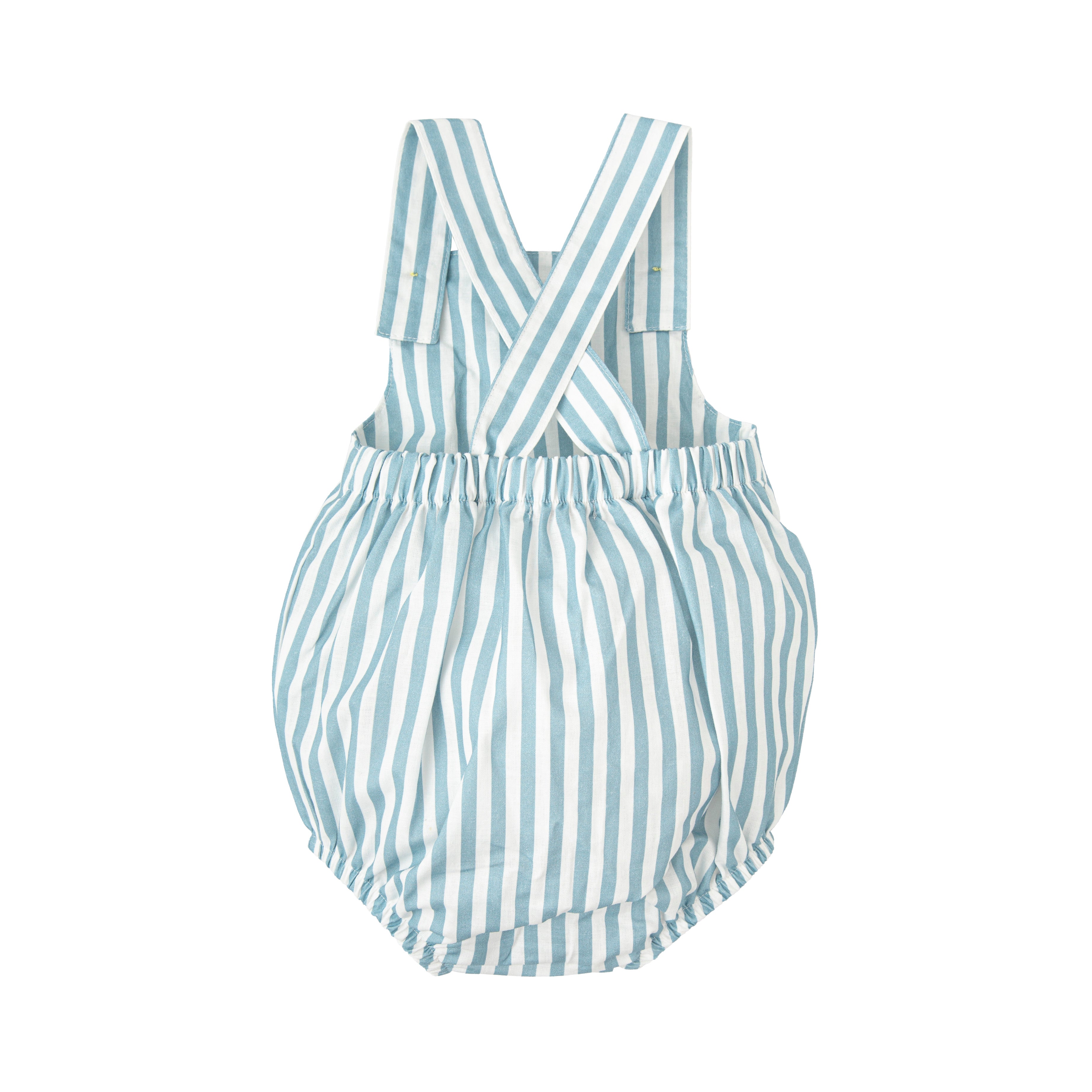 Strampler - Gestreift Aureola Blue