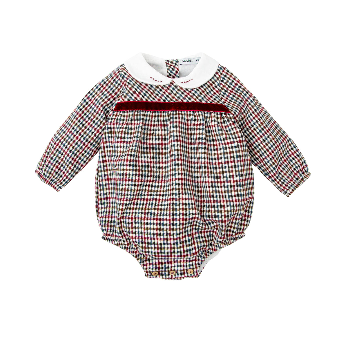 Romper - Nogel Woven Puppytooth - Over The Moon