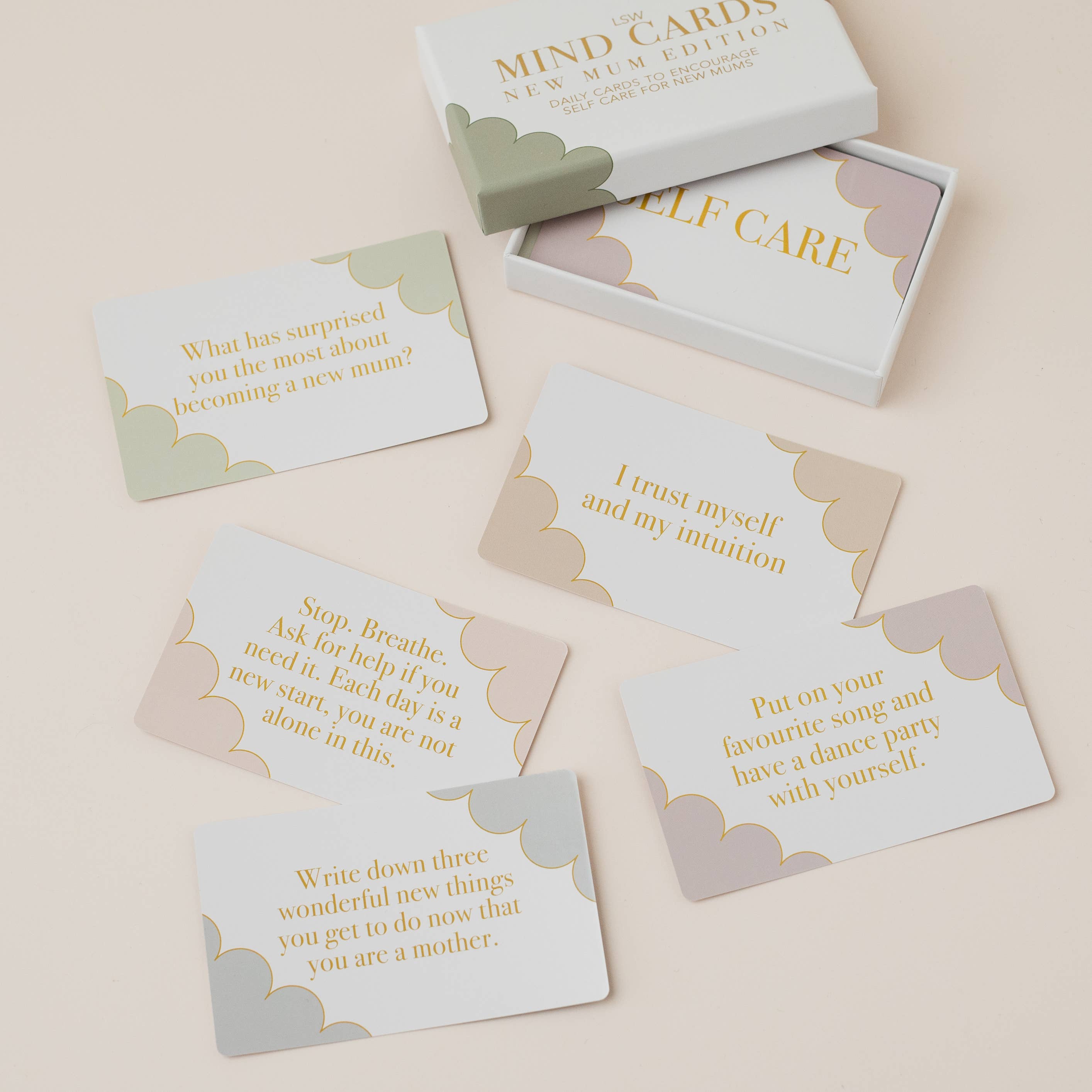 Mind Cards: New Mum Edition | Self care gift for new moms - Over The Moon