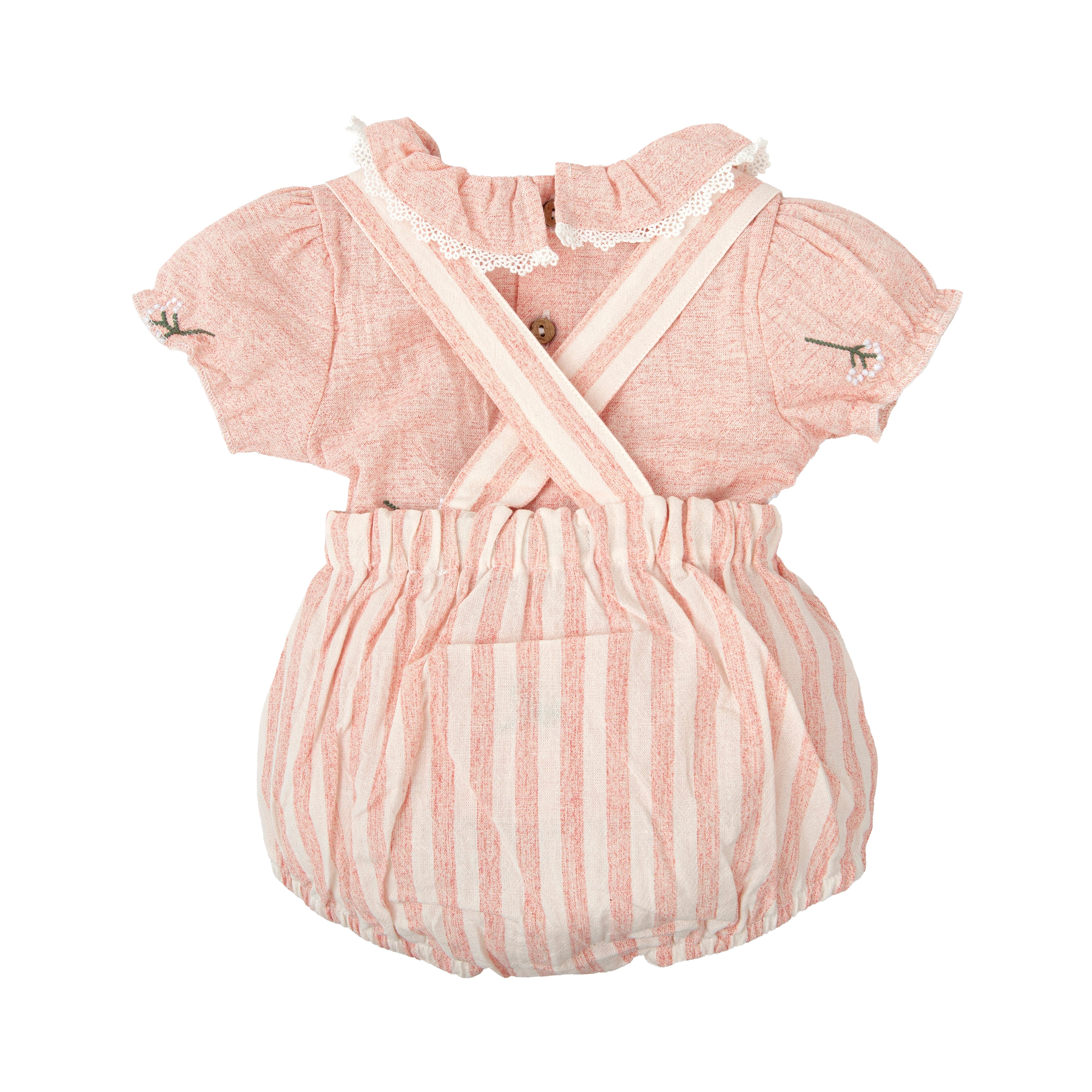 Two -Piece Set - Trebol Blouse & Bloomers