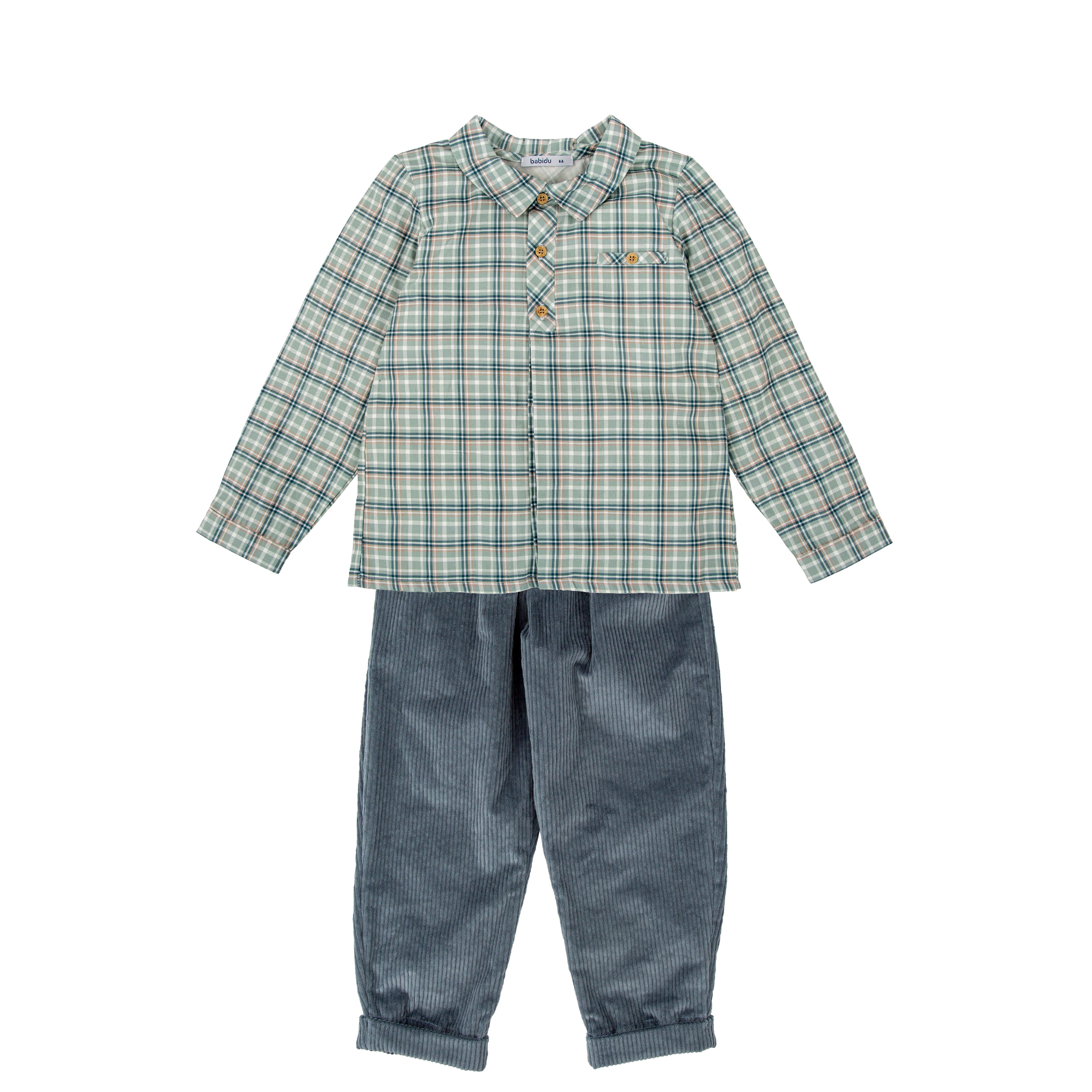 Trousers Set - Green Check Ribera