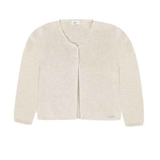 Long Garter Stitch Knitted Cardigan - Over The Moon