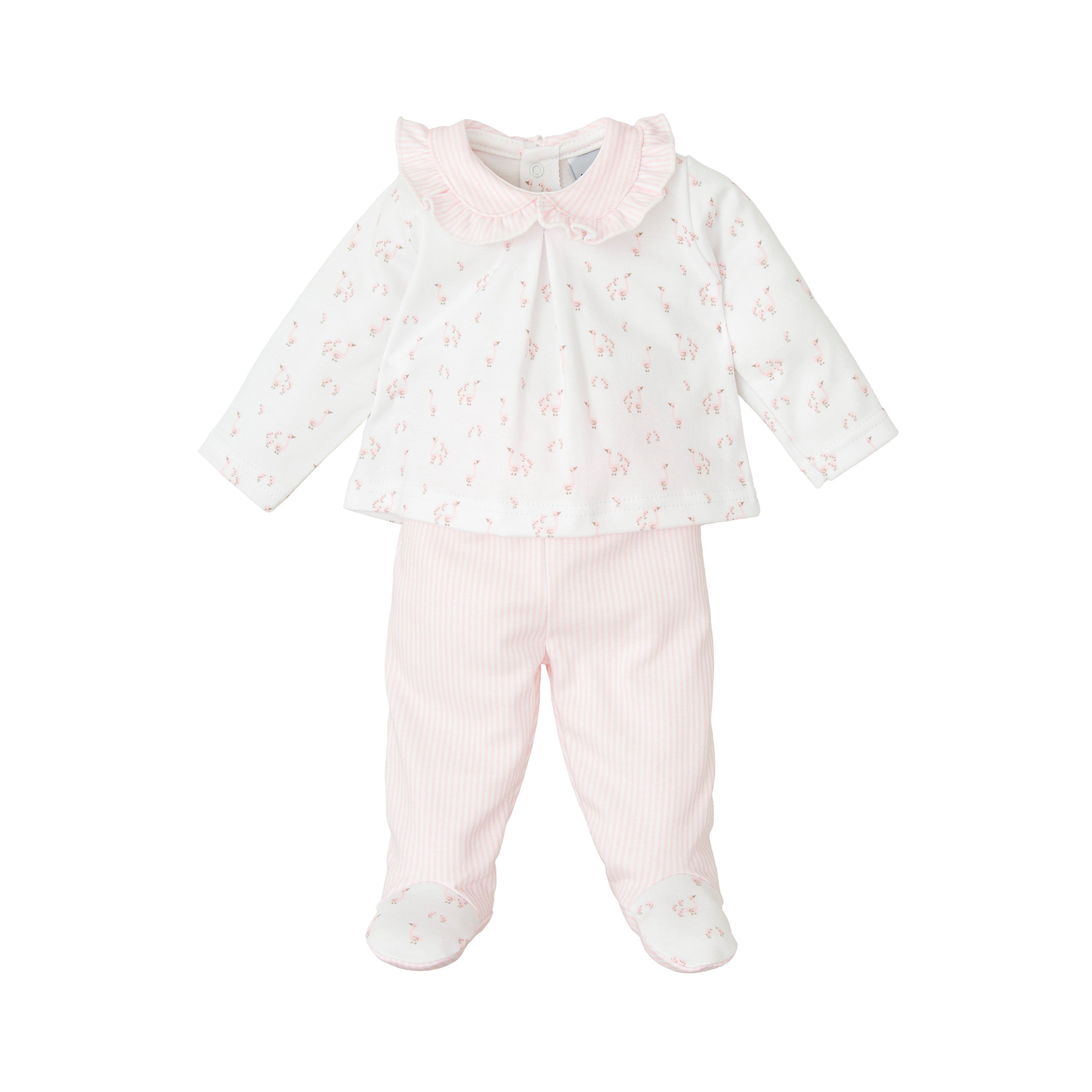 Two Piece Set - Pink Birds Roble