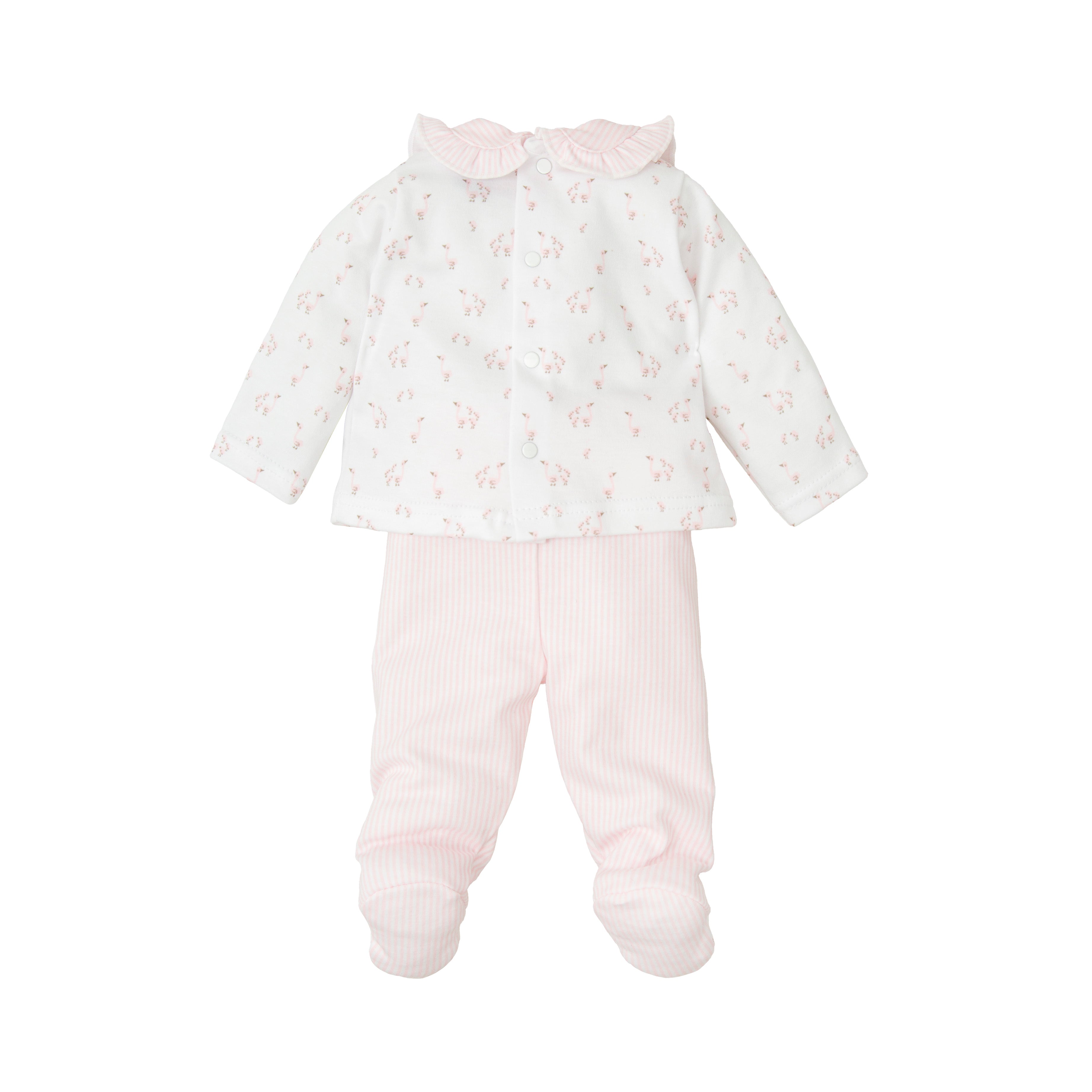 Two Piece Set - Pink Birds Roble