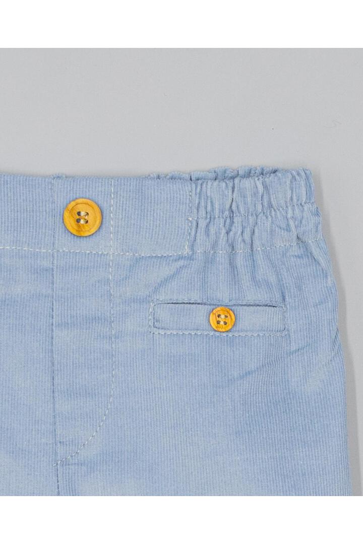 Trousers - Blue Corduroy with Welt Pockets