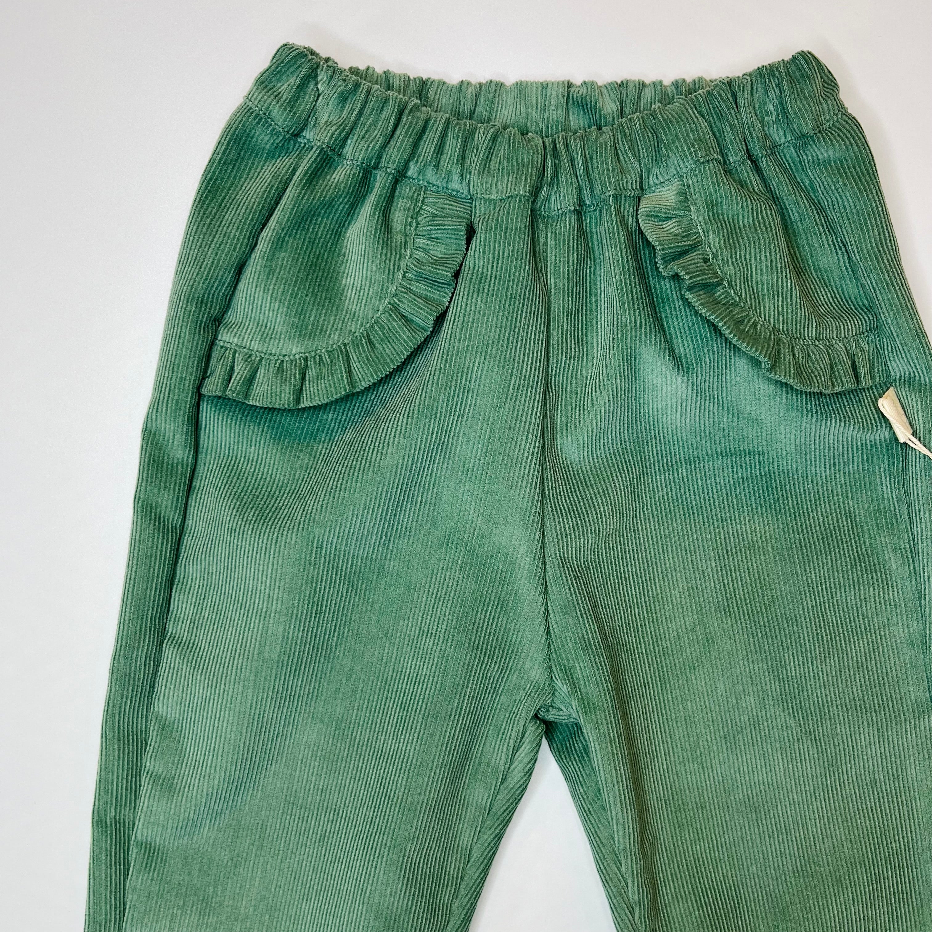 Trousers - Corduroy with Frill Pockets