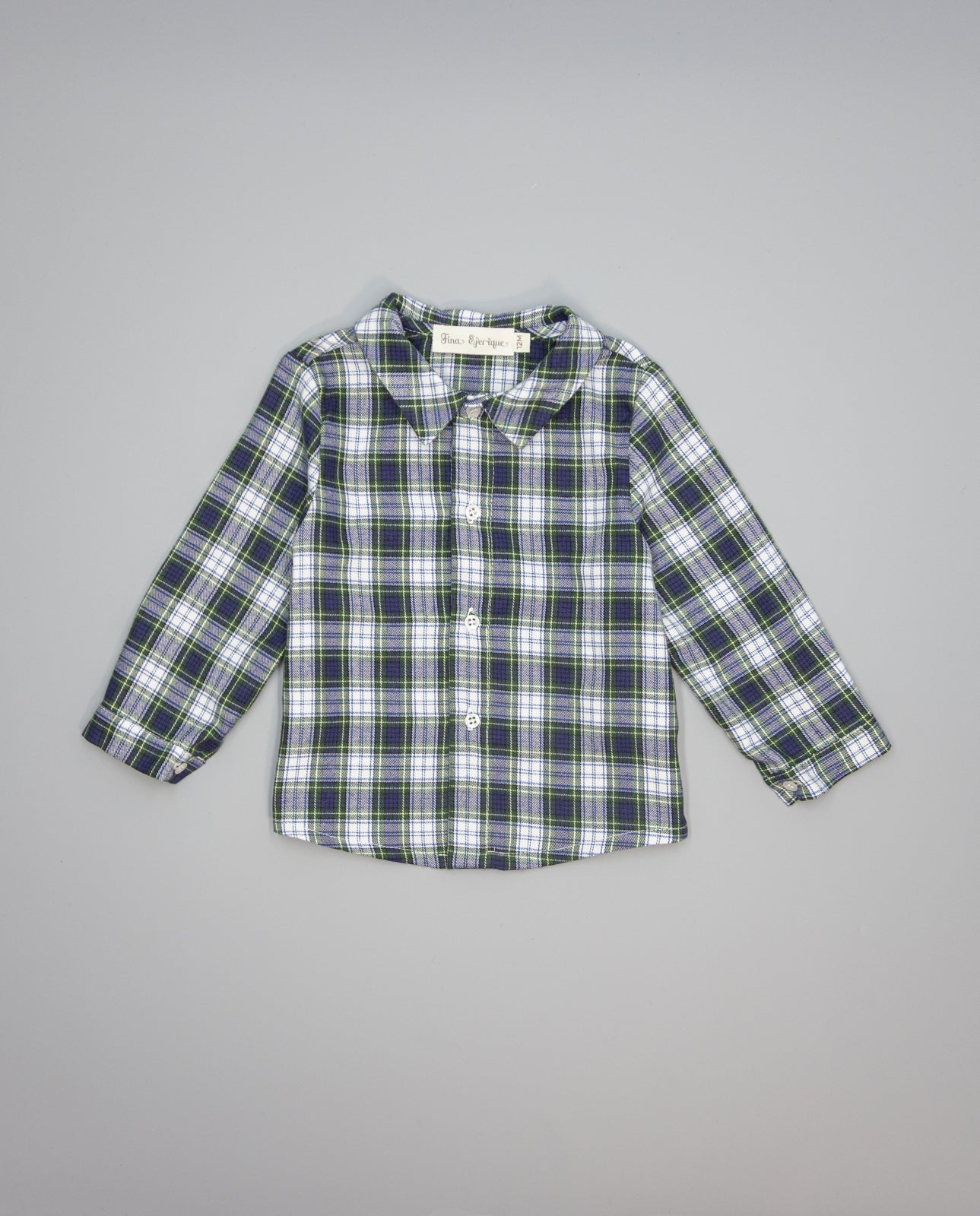 Shirt - Green & Blue Check Viella