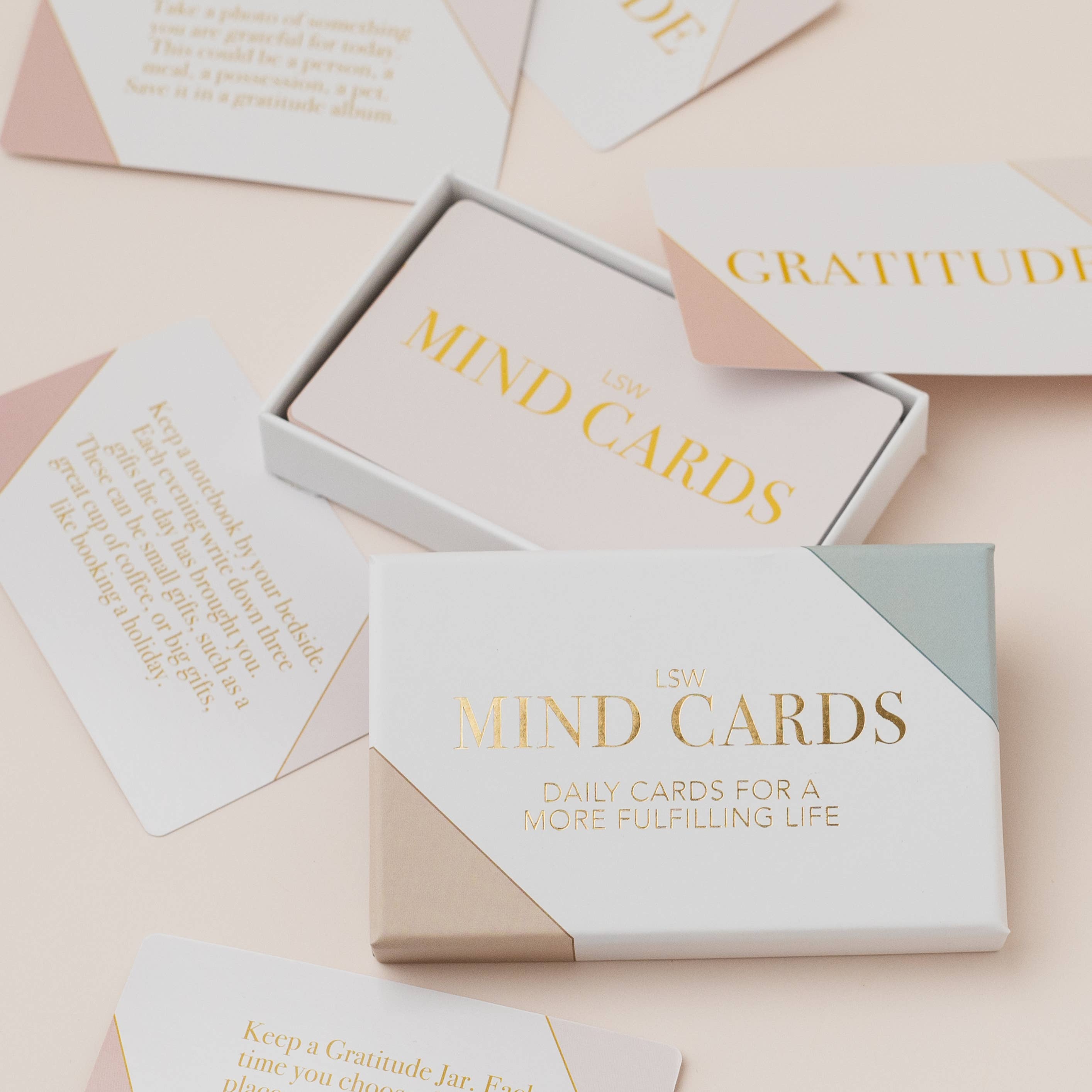 LSW Mind Cards: Daily Mindfulness and Self Care Prompts - Over The Moon
