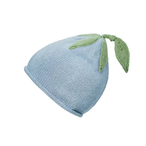 Furry Knit Beanie - Blueberry Bliss - Over The Moon