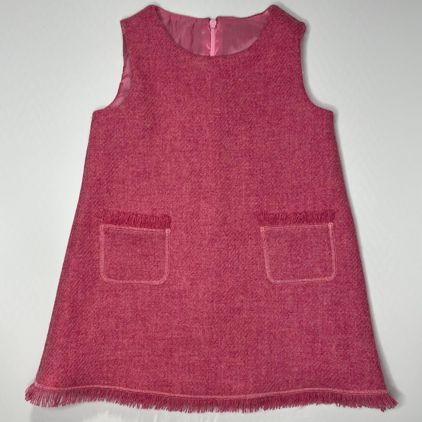 Kleid - Sveva Himbeer-Latzkleid
