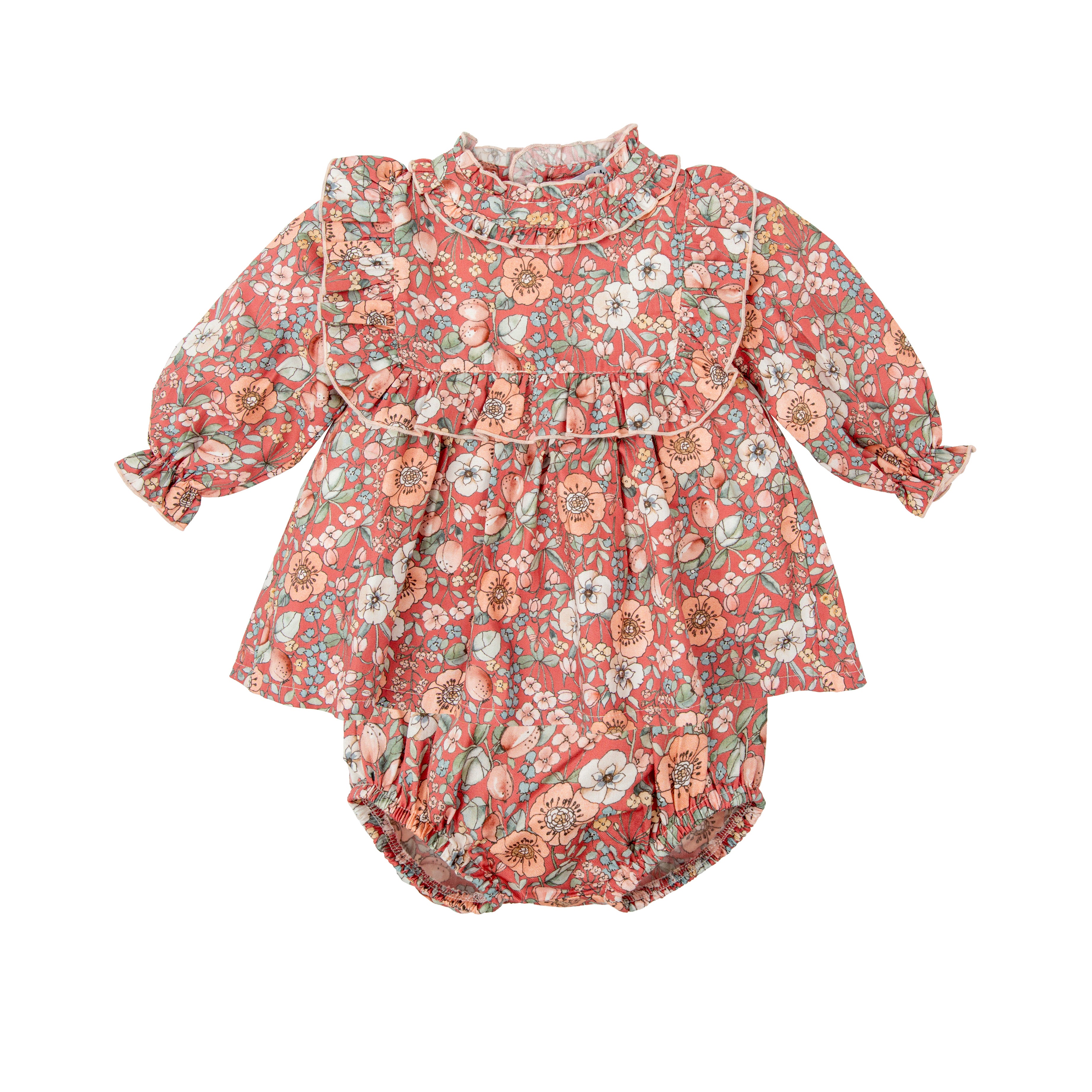 Strampler-Set - Bluse und Pumphose Blossom