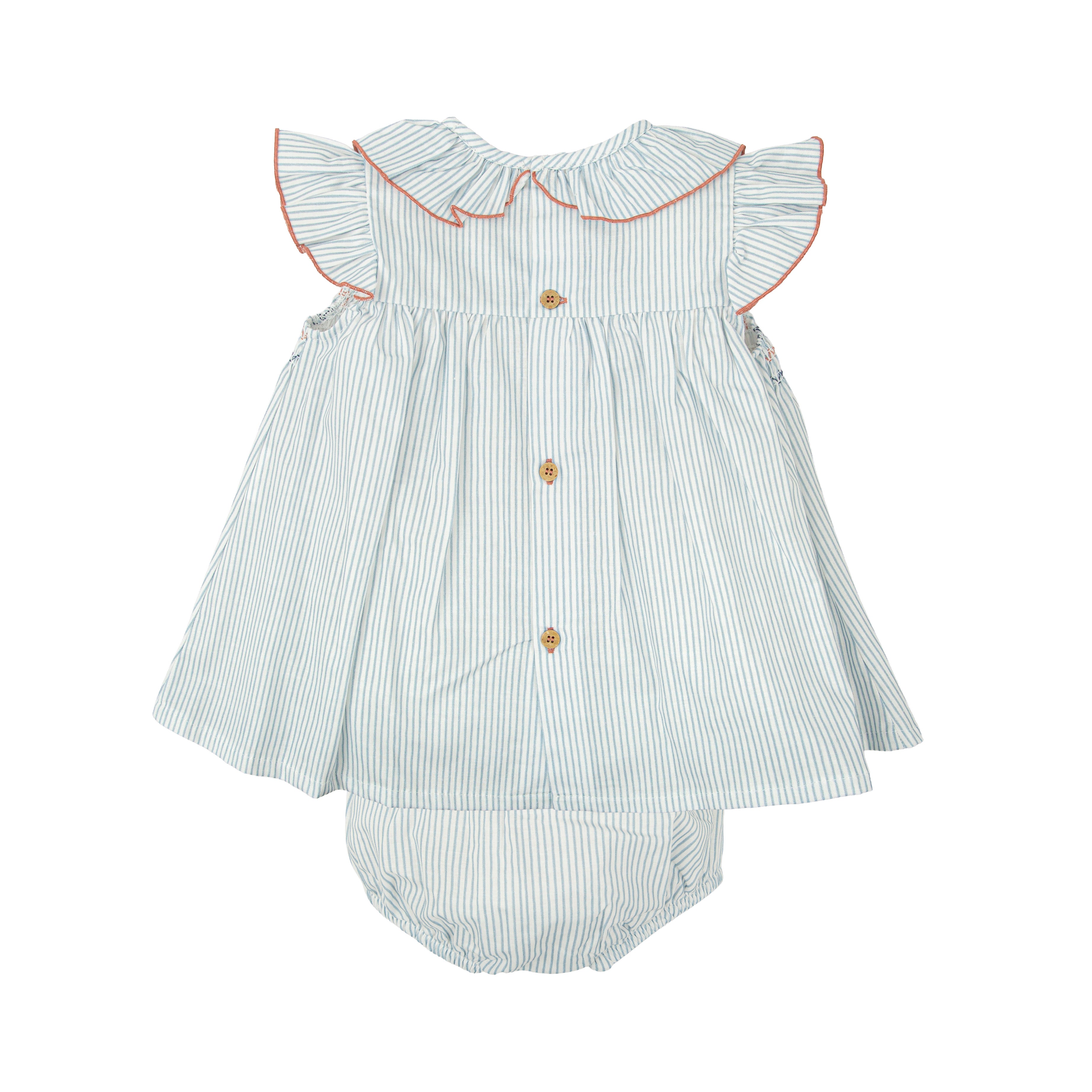 Kleiderset - Gestreiftes Kleid und Pumphose Maritim