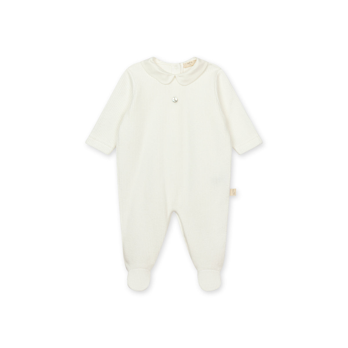 Babygrow - Ivory Ribbed - Over The Moon