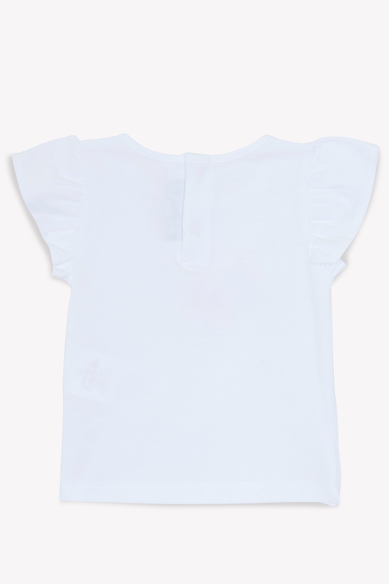 T-Shirt - White Illustration Flowery Heart White / 18M