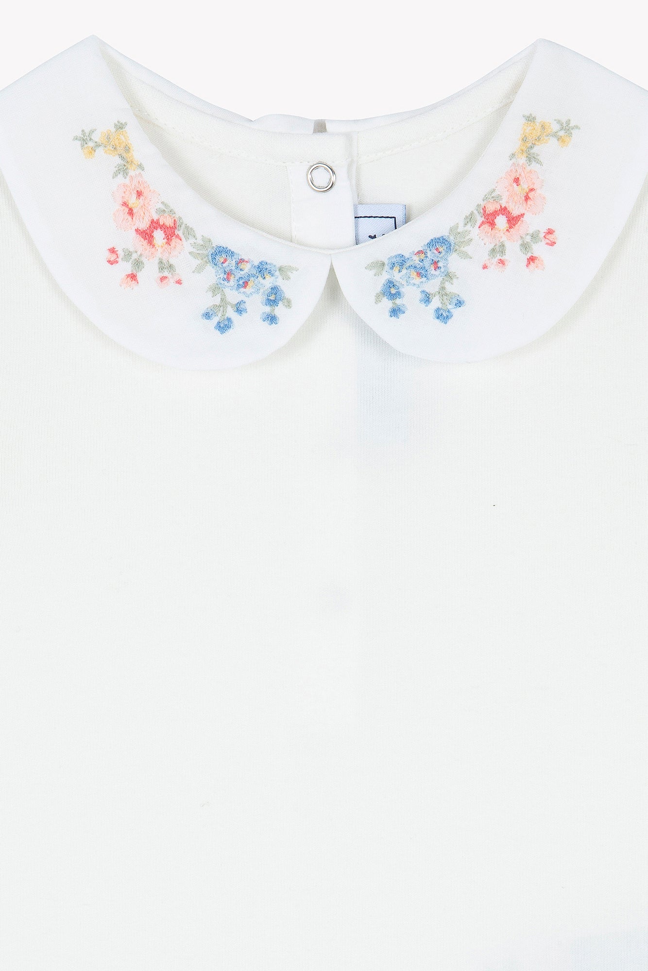 Bodysuit - Ecru Embroidery Flowery Pearl / 6M