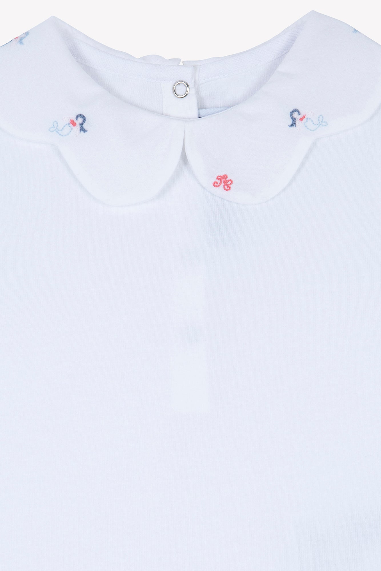 Bodysuit - Mermaid Embroidery Siren White / 6M