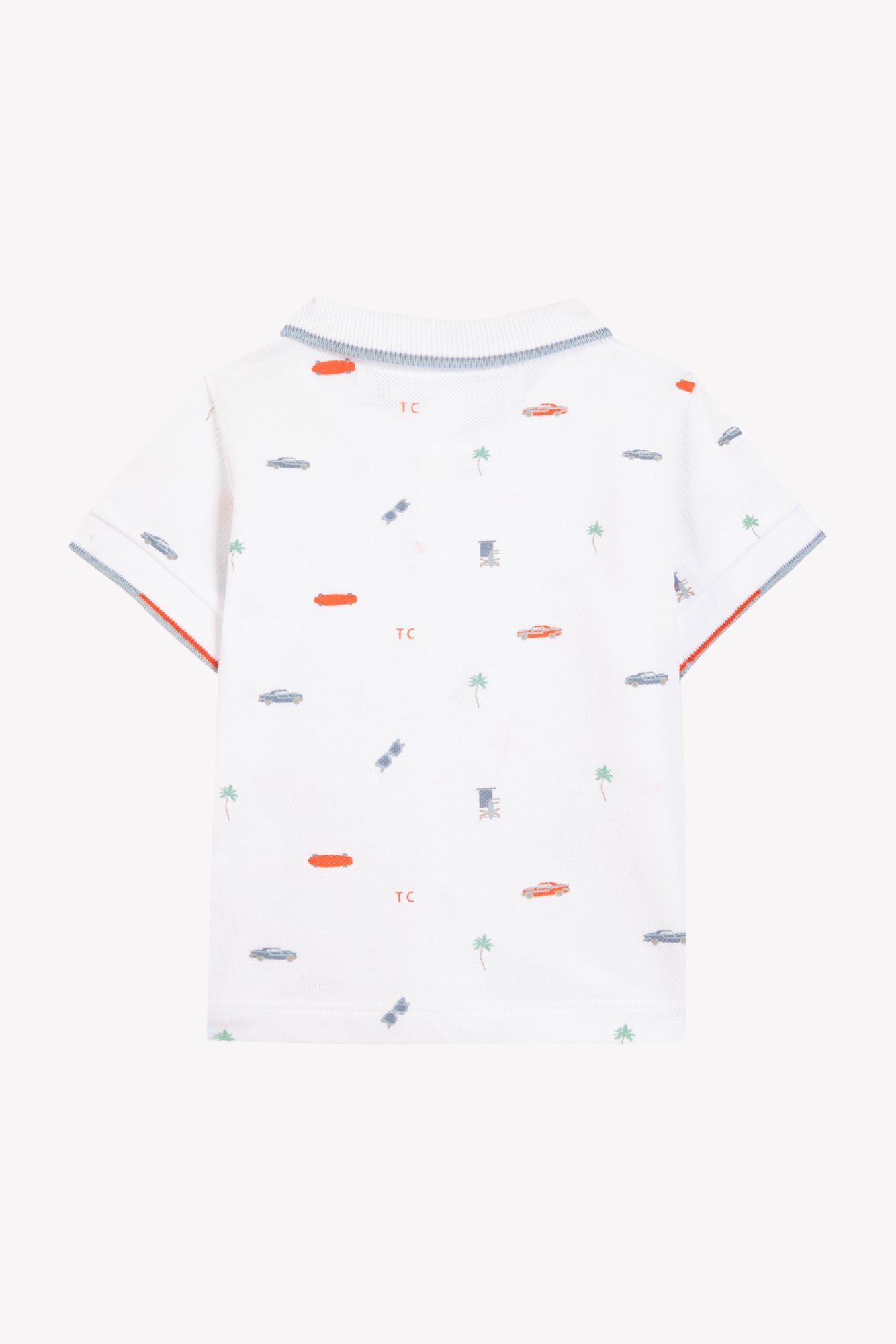 Polo Shirt - Spicy Orange City Adventure White / 6M
