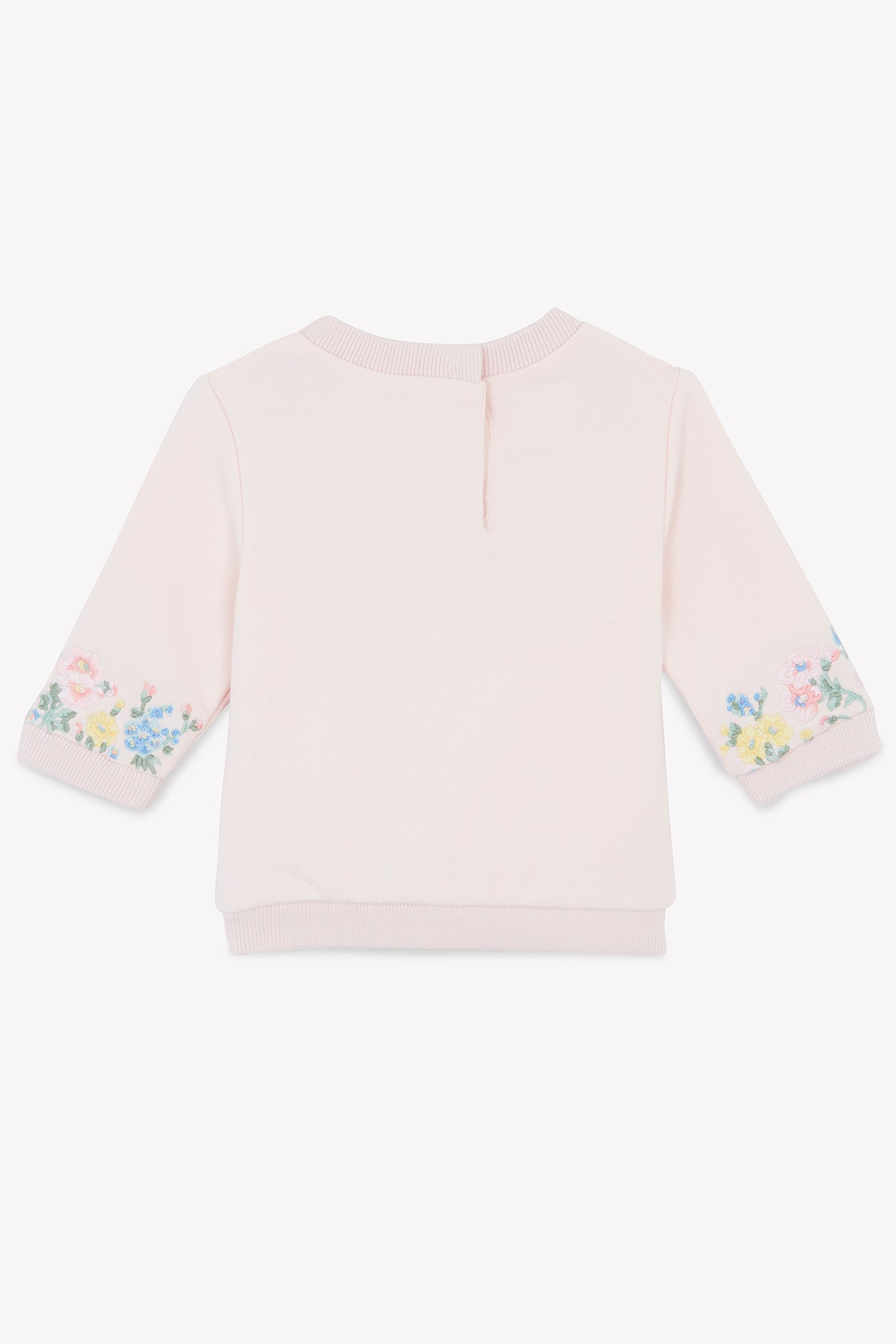 Sweatshirt - Pale Pink Embroidery Flowery Pale Pink / 12M