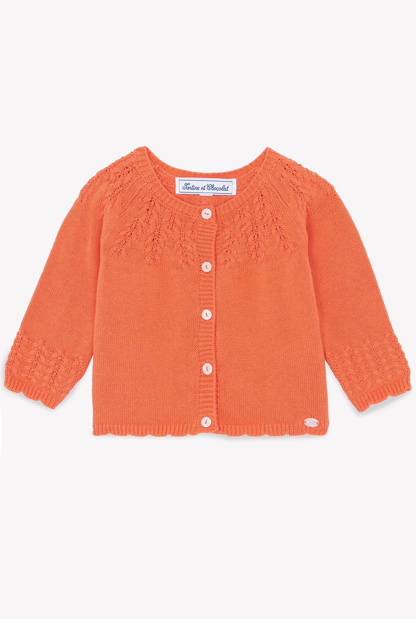 Cardigan - Coquelicot Knitwear Poppy / 6M