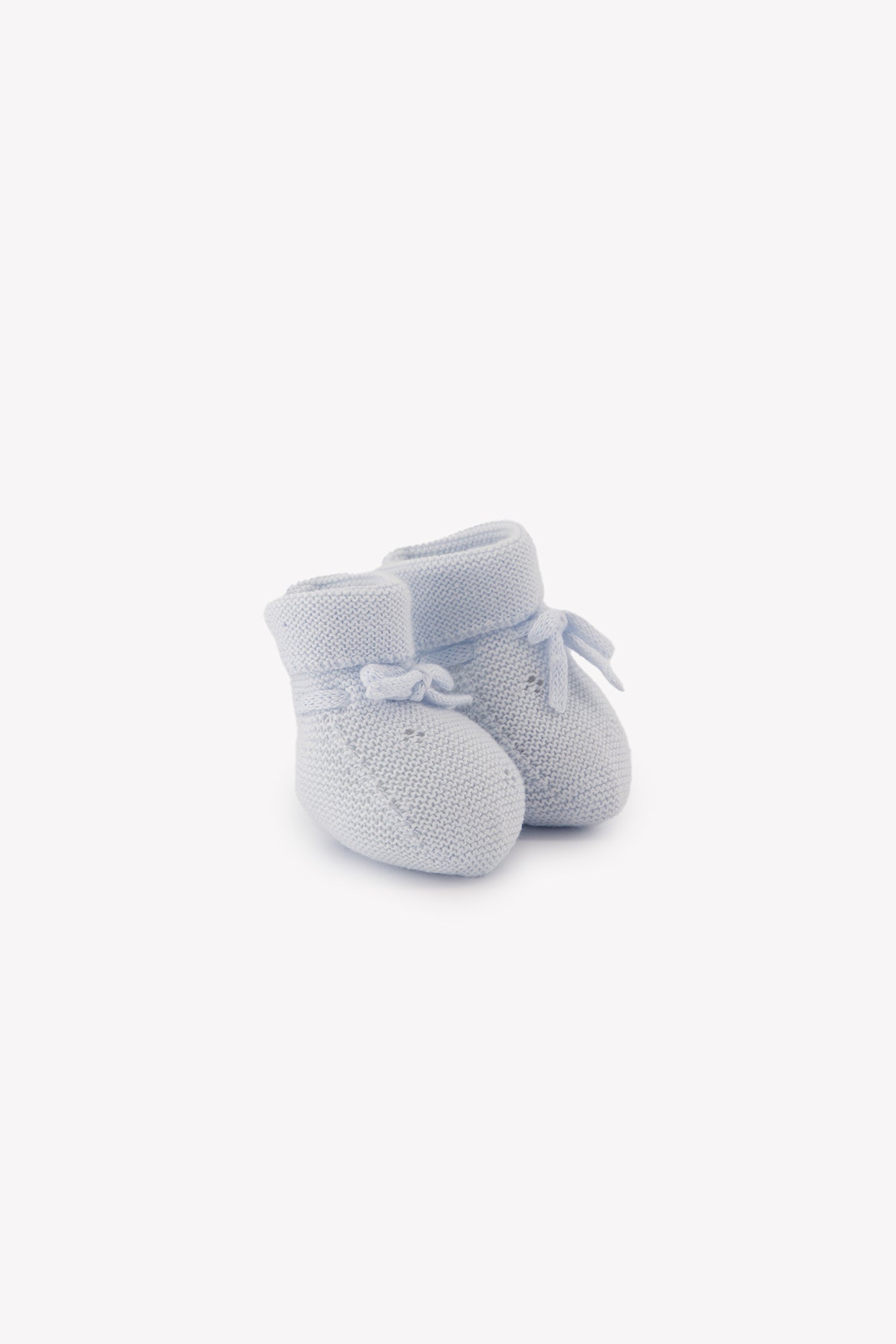 Booties - Sky Blue Knitwear Openwork Sky Blue / 3M/6M