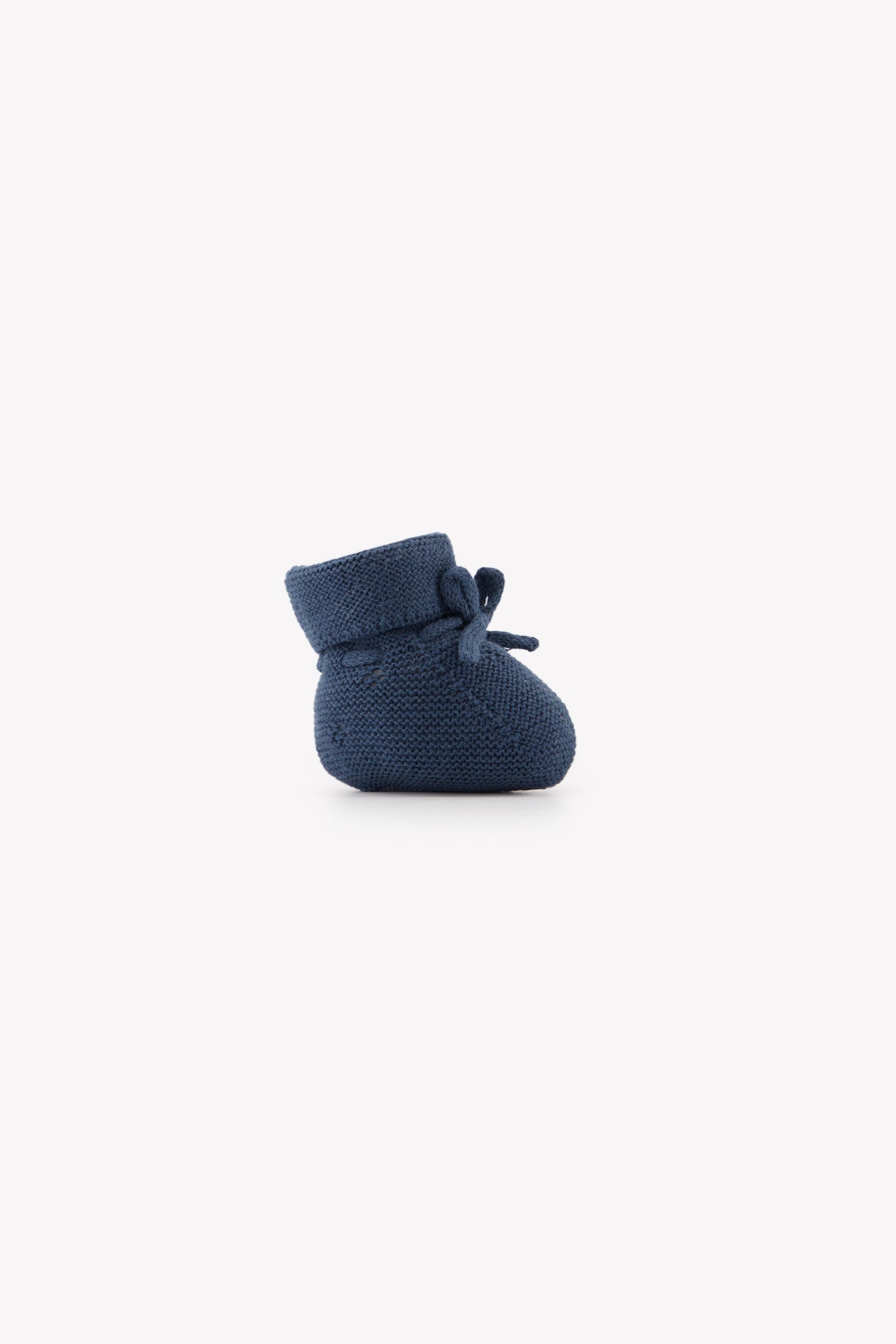 Booties - Navy Washed Knitwear Openwork Navy / 3M/6M