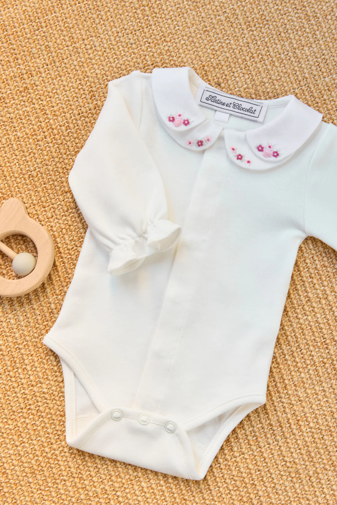 Body – Muschelsaum mit doppelter Blume