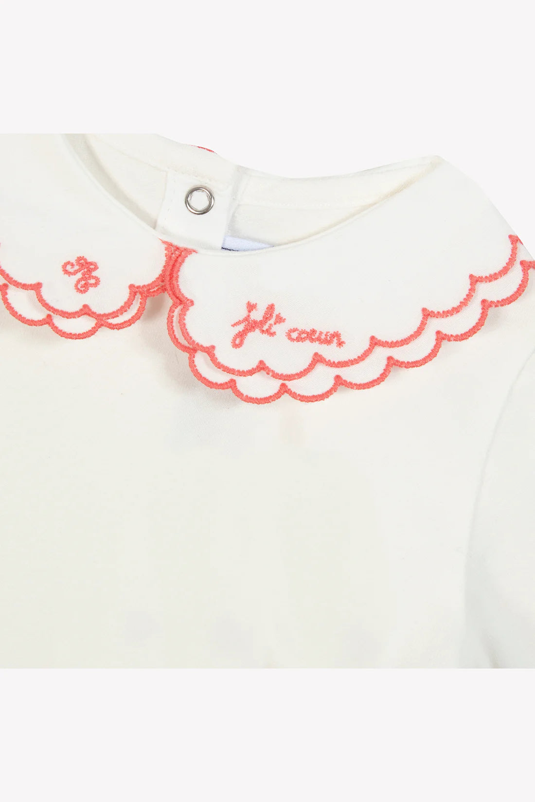 Bodysuit - Coral Trim Double Collar