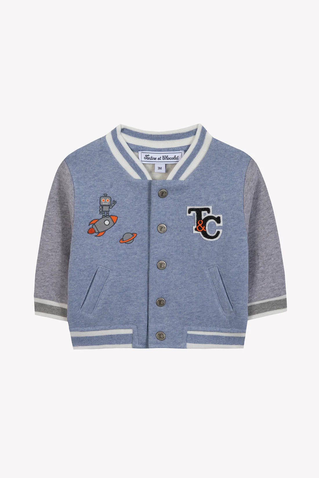 Bomberjacke – Eisblau