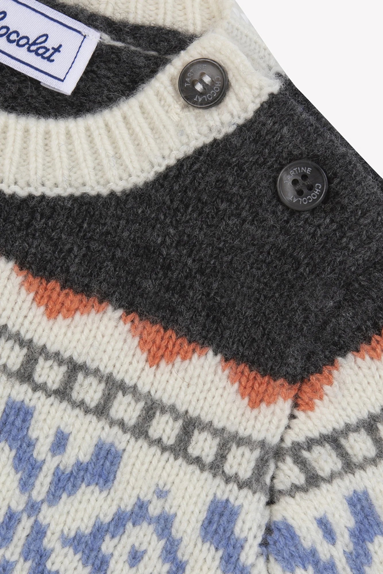 Jumper - Jacquard Print Grey