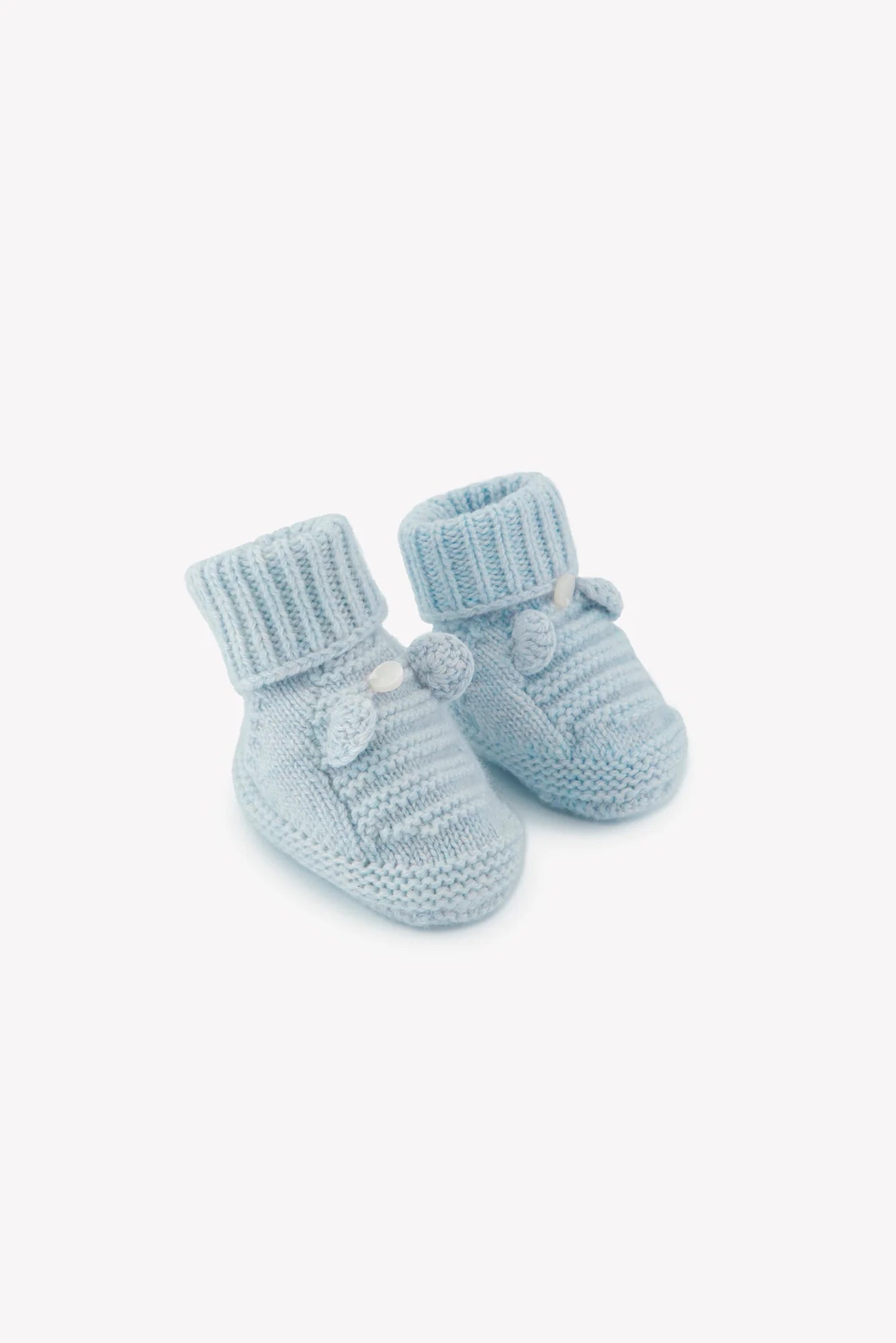 Booties - Ribbed Ears Blue