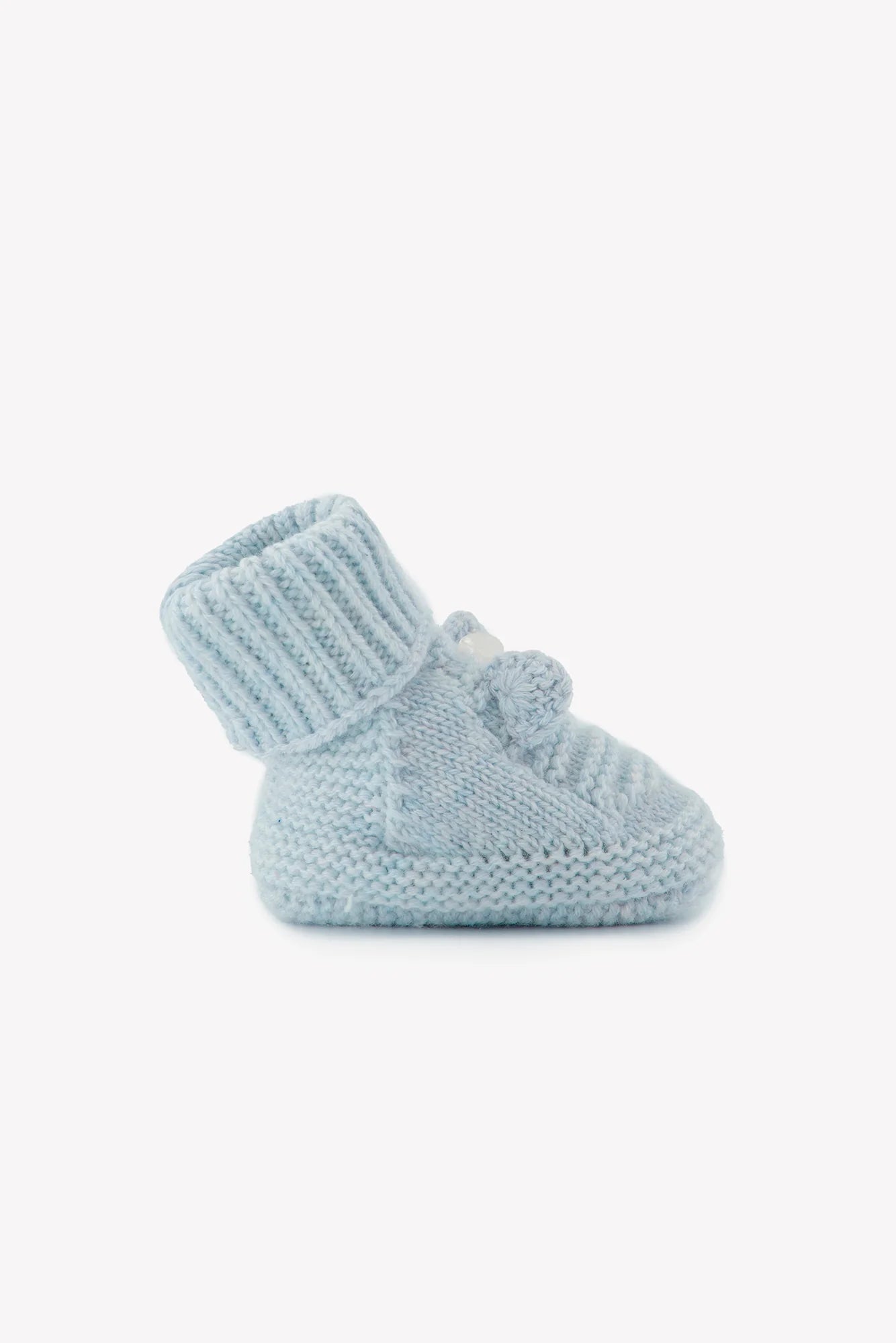 Booties - Ribbed Ears Blue