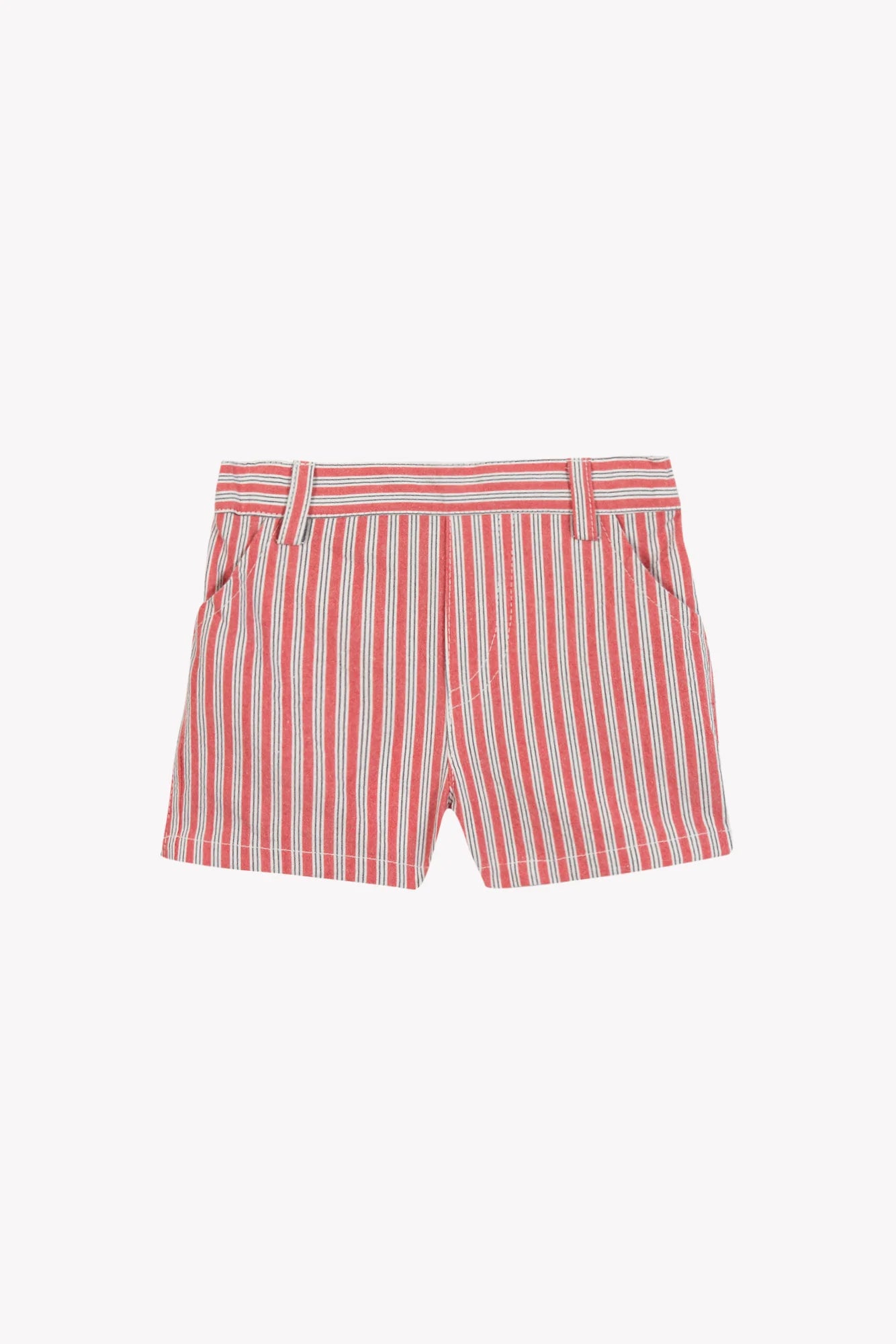 Shorts - Rote Baumwollstreifen