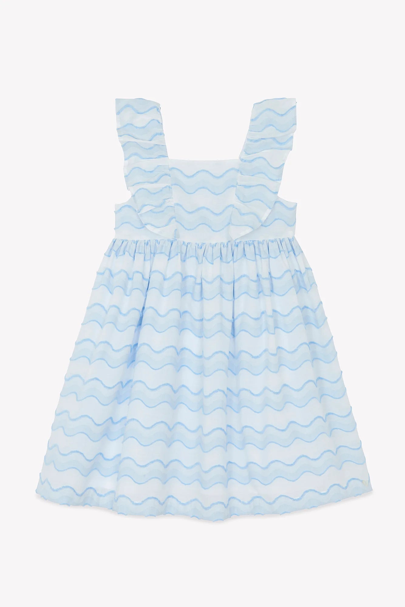Kleid - Azurblaues Wellenmuster