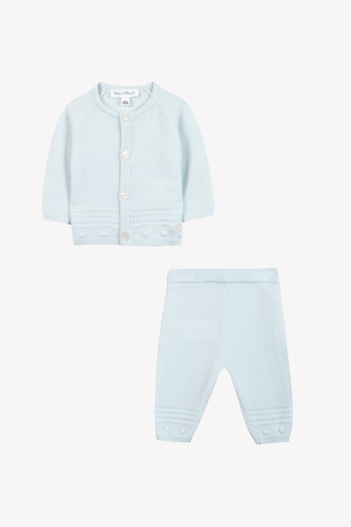 Long Set - Boy's Layette Sky Blue Sky blue / 3M